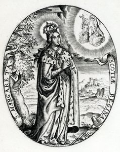 Sint-Margaretha, koningin van Schotland, ca. 1618 door Marten Baes